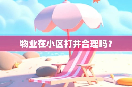 物业在小区打井合理吗？