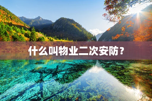 什么叫物业二次安防？