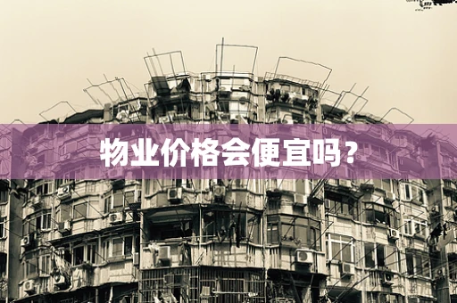物业价格会便宜吗？