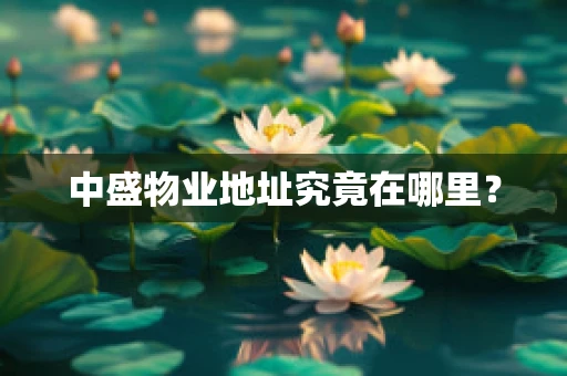 中盛物业地址究竟在哪里？