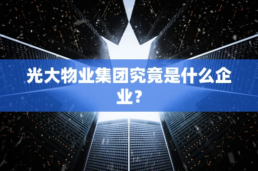 光大物业集团究竟是什么企业？