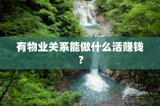 有物业关系能做什么活赚钱？