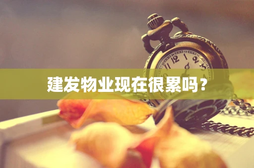 建发物业现在很累吗？