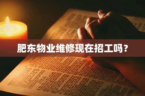 肥东物业维修现在招工吗？