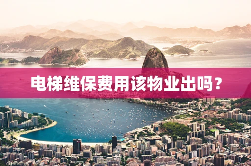 电梯维保费用该物业出吗？