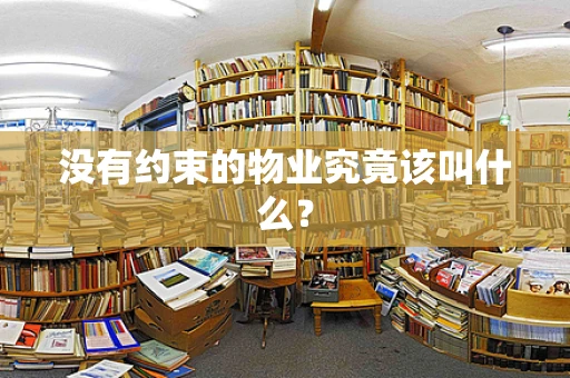 没有约束的物业究竟该叫什么？