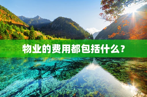 物业的费用都包括什么？