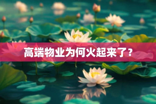 高端物业为何火起来了？