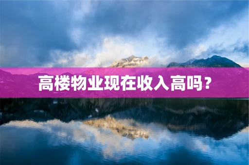 高楼物业现在收入高吗？
