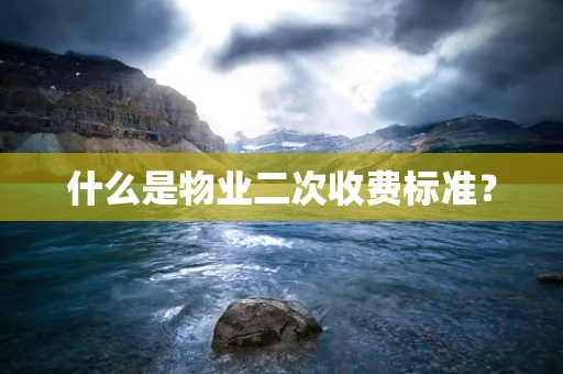 什么是物业二次收费标准？