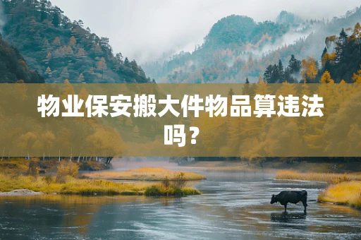 物业保安搬大件物品算违法吗？