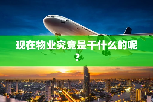 现在物业究竟是干什么的呢？