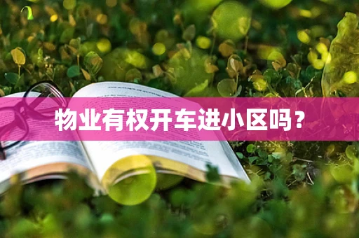 物业有权开车进小区吗？