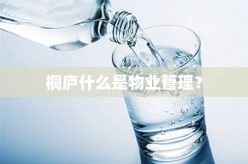 桐庐什么是物业管理？