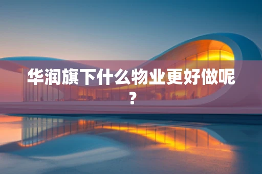 华润旗下什么物业更好做呢？