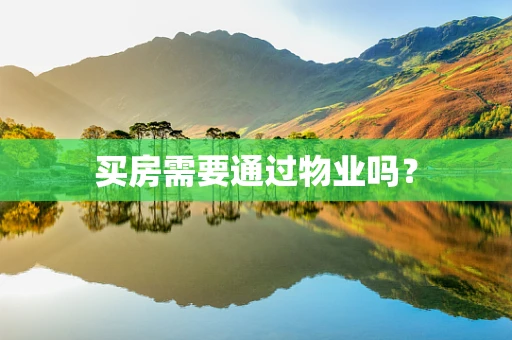 买房需要通过物业吗？