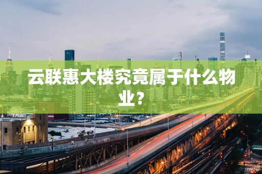 云联惠大楼究竟属于什么物业？