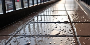 共用阳台积水该找物业吗？